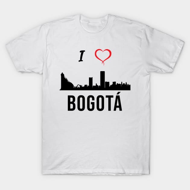 I love Bogota, Colombia T-Shirt by alltheprints